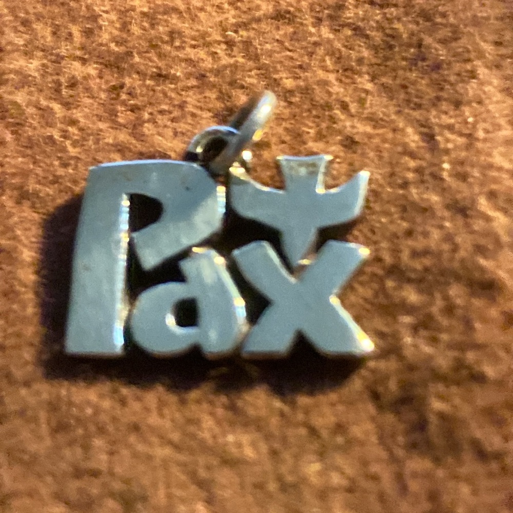 James Avery Pax (peace in Latin) and Dove Sterling Silver Pendant Rare Retired